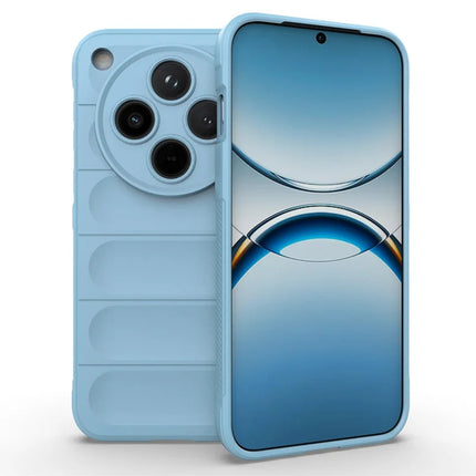 For Oppo Find X8 5G Case Anti-Drop Soft TPU Rugged Phone Back Cover - Baby Blue
