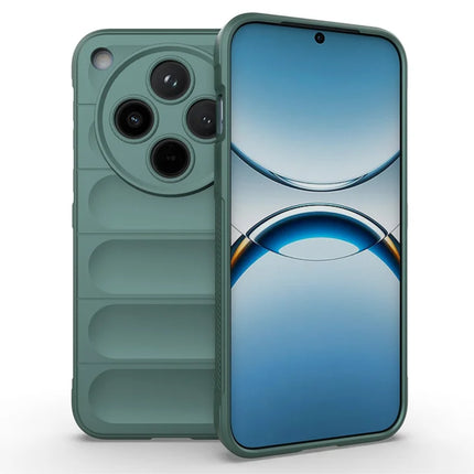 For Oppo Find X8 5G Case Anti-Drop Soft TPU Rugged Phone Back Cover - Green