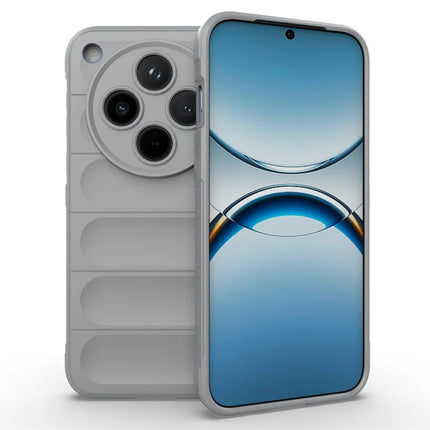For Oppo Find X8 5G Case Anti-Drop Soft TPU Rugged Phone Back Cover - Light Grey