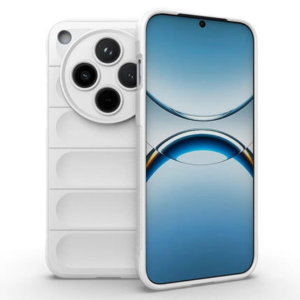 For Oppo Find X8 5G Case Anti-Drop Soft TPU Rugged Phone Back Cover - White