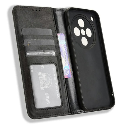 For Oppo Find X8 5G Leather Case Wallet Stand Retro Texture Phone Cover