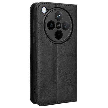 For Oppo Find X8 5G Leather Case Wallet Stand Retro Texture Phone Cover