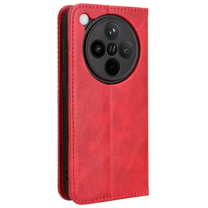 For Oppo Find X8 5G Leather Case Wallet Stand Retro Texture Phone Cover