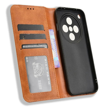 For Oppo Find X8 5G Leather Case Wallet Stand Retro Texture Phone Cover