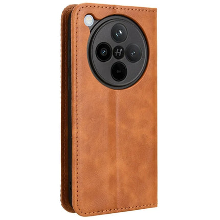 For Oppo Find X8 5G Leather Case Wallet Stand Retro Texture Phone Cover
