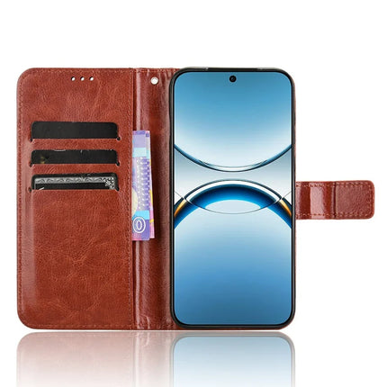 For Oppo Find X8 5G Case Crazy Horse Texture PU Leather Phone Wallet Cover