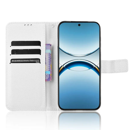 For Oppo Find X8 5G Case PU Leather Diamond Texture Wallet Phone Cover