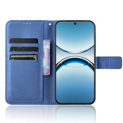 For Oppo Find X8 5G Case PU Leather Diamond Texture Wallet Phone Cover