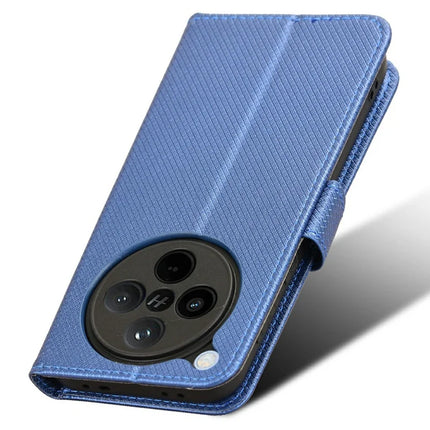 For Oppo Find X8 5G Case PU Leather Diamond Texture Wallet Phone Cover