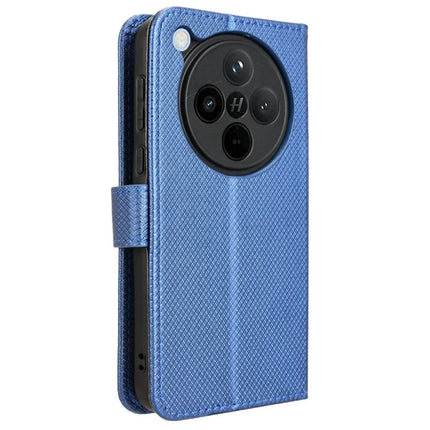 For Oppo Find X8 5G Case PU Leather Diamond Texture Wallet Phone Cover