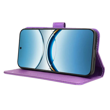 For Oppo Find X8 5G Case PU Leather Diamond Texture Wallet Phone Cover