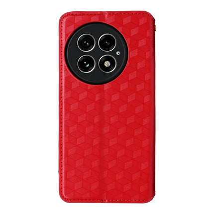 For OnePlus 13 Wallet Case Rhombus Imprinted Leather Phone Cover