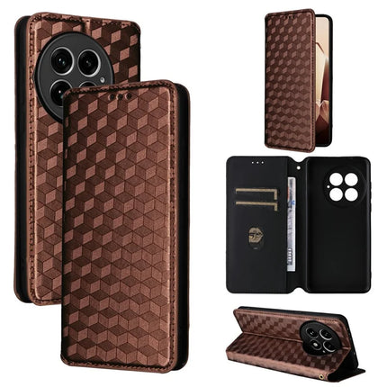 For OnePlus 13 Wallet Case Rhombus Imprinted Leather Phone Cover