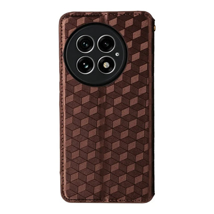 For OnePlus 13 Wallet Case Rhombus Imprinted Leather Phone Cover