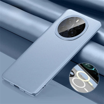 For Honor Magic7 5G Case Compatible with MagSafe PU Leather+TPU+PC Back Cover (2nd Gen) - Blue