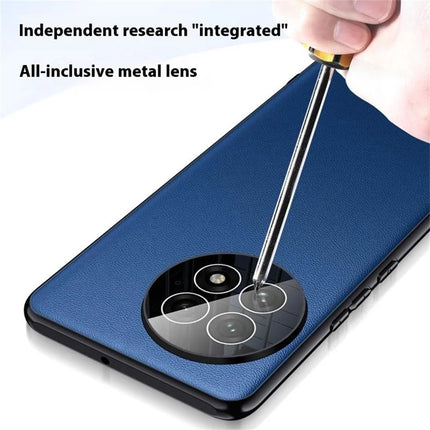 For OnePlus 13 Case Drop Resistant PU Leather+TPU Phone Cover