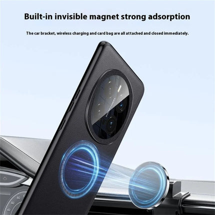 For Honor Magic7 Pro 5G Case Compatible with MagSafe PU Leather+TPU+PC Back Cover (2nd Gen)