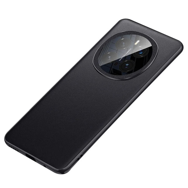 For Honor Magic7 Pro 5G Case Slim TPU+PC+PU Leather Phone Back Cover (2nd Gen) - Black