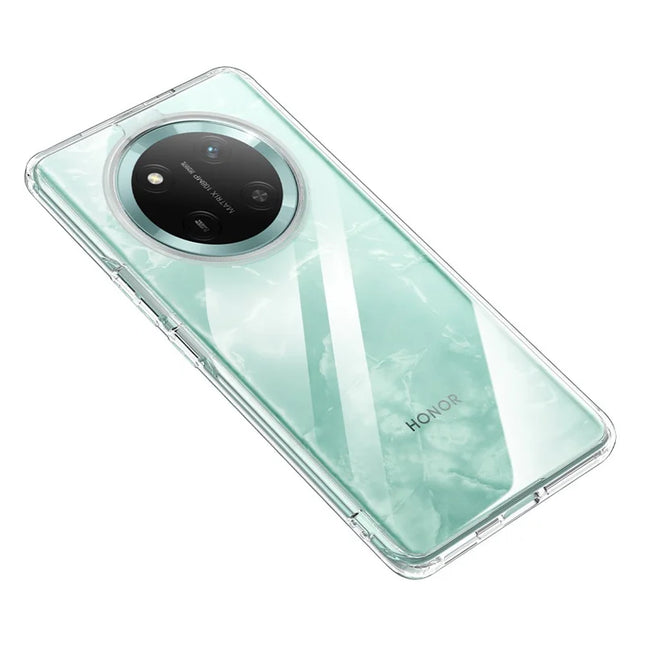 For Honor X60 Pro 5G Case PC+TPU Phone Cover Airbag Protection - Transparent