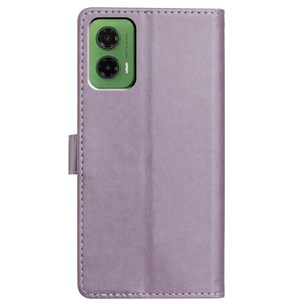 For Motorola Moto G35 5G Leather Case Wallet Stand Phone Cover with Handy Strap