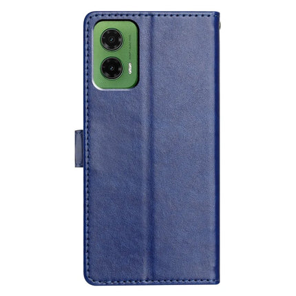 For Motorola Moto G35 5G Leather Case Wallet Stand Phone Cover with Handy Strap
