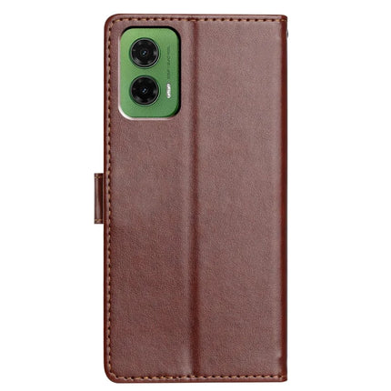 For Motorola Moto G35 5G Leather Case Wallet Stand Phone Cover with Handy Strap