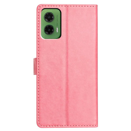 For Motorola Moto G35 5G Leather Case Wallet Stand Phone Cover with Handy Strap