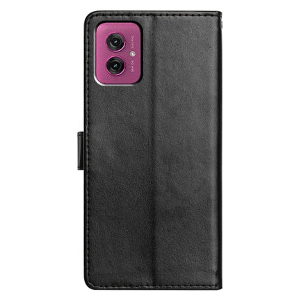 For Motorola Moto G55 5G Leather Case Wallet Stand Phone Cover with Handy Strap