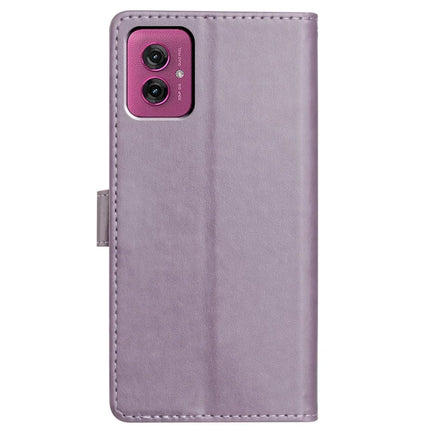 For Motorola Moto G55 5G Leather Case Wallet Stand Phone Cover with Handy Strap