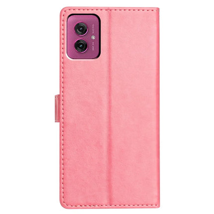 For Motorola Moto G55 5G Leather Case Wallet Stand Phone Cover with Handy Strap