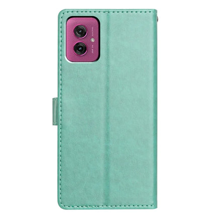 For Motorola Moto G55 5G Leather Case Wallet Stand Phone Cover with Handy Strap