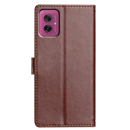 For Motorola Moto G55 5G Leather Case Wallet Stand Phone Cover with Handy Strap