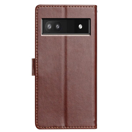 For Google Pixel 9a Leather Case Wallet Stand Phone Cover with Handy Strap