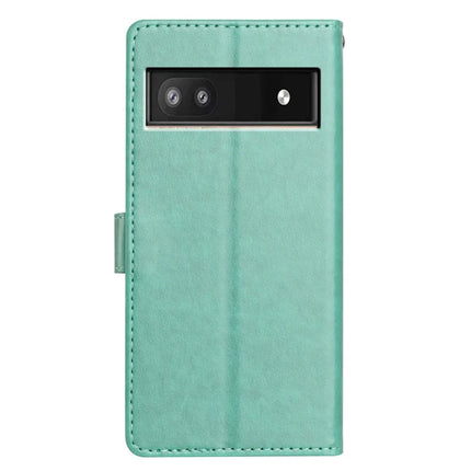 For Google Pixel 9a Leather Case Wallet Stand Phone Cover with Handy Strap