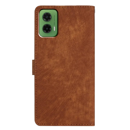 For Motorola Moto G35 5G Case with Card Clots Skin-Touch PU Leather Phone Cover Stand