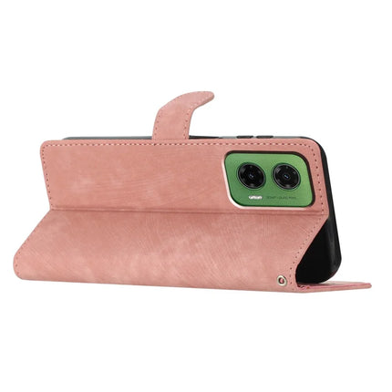 For Motorola Moto G35 5G Case with Card Clots Skin-Touch PU Leather Phone Cover Stand