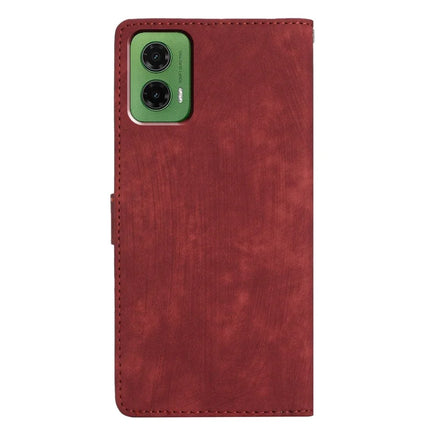 For Motorola Moto G35 5G Case with Card Clots Skin-Touch PU Leather Phone Cover Stand