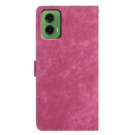 For Motorola Moto G35 5G Case with Card Clots Skin-Touch PU Leather Phone Cover Stand