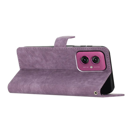 For Motorola Moto G55 5G Case with Card Clots Skin-Touch PU Leather Phone Cover Stand