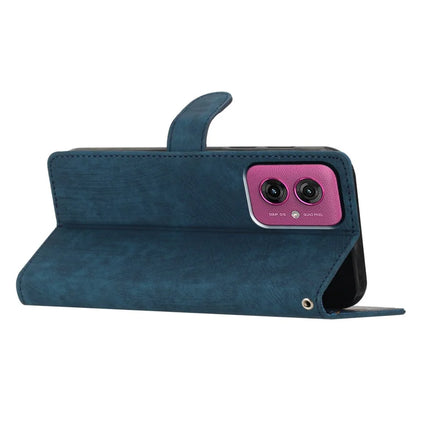 For Motorola Moto G55 5G Case with Card Clots Skin-Touch PU Leather Phone Cover Stand