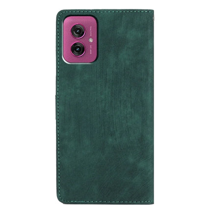 For Motorola Moto G55 5G Case with Card Clots Skin-Touch PU Leather Phone Cover Stand