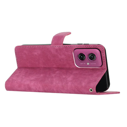 For Motorola Moto G55 5G Case with Card Clots Skin-Touch PU Leather Phone Cover Stand