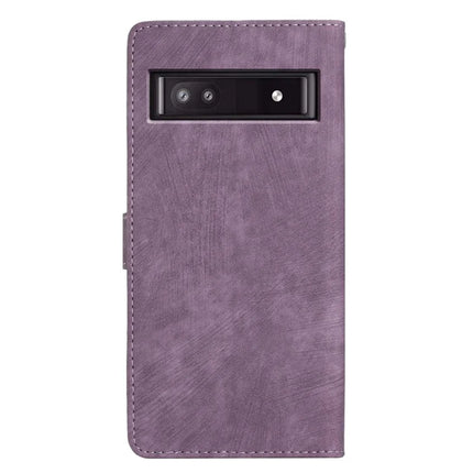 For Google Pixel 9a Case with Card Clots Skin-Touch PU Leather Phone Cover Stand