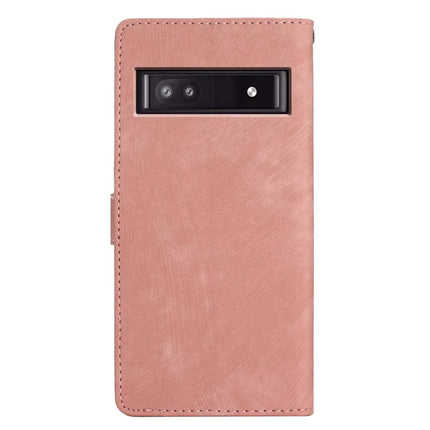 For Google Pixel 9a Case with Card Clots Skin-Touch PU Leather Phone Cover Stand