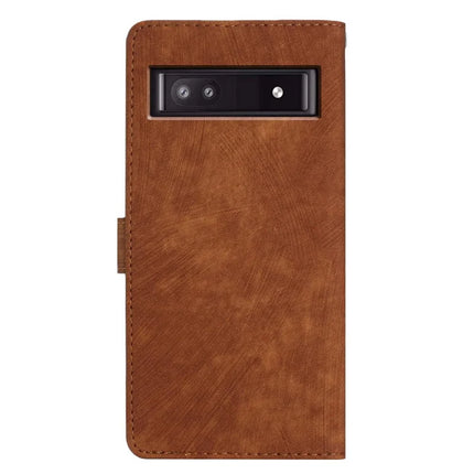 For Google Pixel 9a Case with Card Clots Skin-Touch PU Leather Phone Cover Stand