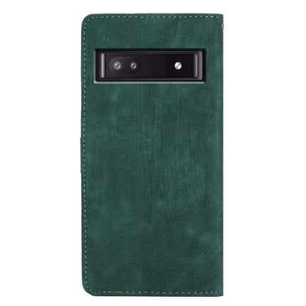 For Google Pixel 9a Case with Card Clots Skin-Touch PU Leather Phone Cover Stand