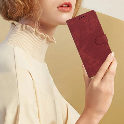 For Google Pixel 9a Case with Card Clots Skin-Touch PU Leather Phone Cover Stand