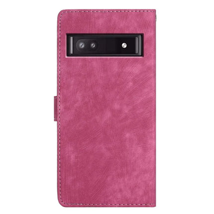 For Google Pixel 9a Case with Card Clots Skin-Touch PU Leather Phone Cover Stand