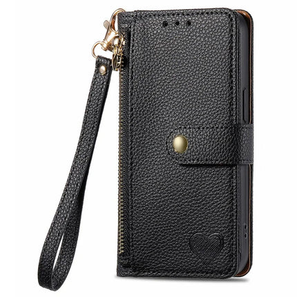 RFID Blocking Case For Honor X7c 4G / 200 Smart 5G / Play 60 Plus 5G Zipper Pocket Leather Wallet Phone Cover