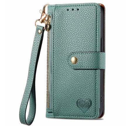 RFID Blocking Case For Honor X7c 4G / 200 Smart 5G / Play 60 Plus 5G Zipper Pocket Leather Wallet Phone Cover